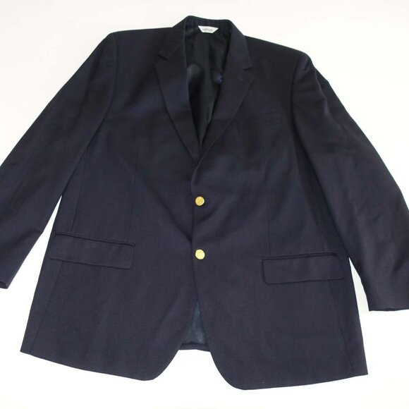 Joseph & Feiss Men's Blazer Size 46 Tall Navy Blue 100% Wool Sports Coat Jacket